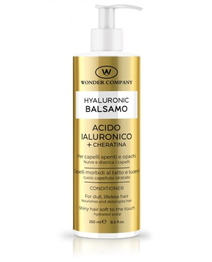 Balsamo capelli<p>con Acido Ialuronico e Cheratina, 250ml WONDER COMPANY