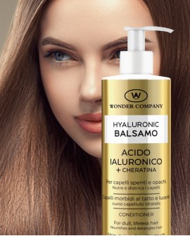 Balsamo capelli<p>con Acido Ialuronico e Cheratina, 250ml WONDER COMPANY