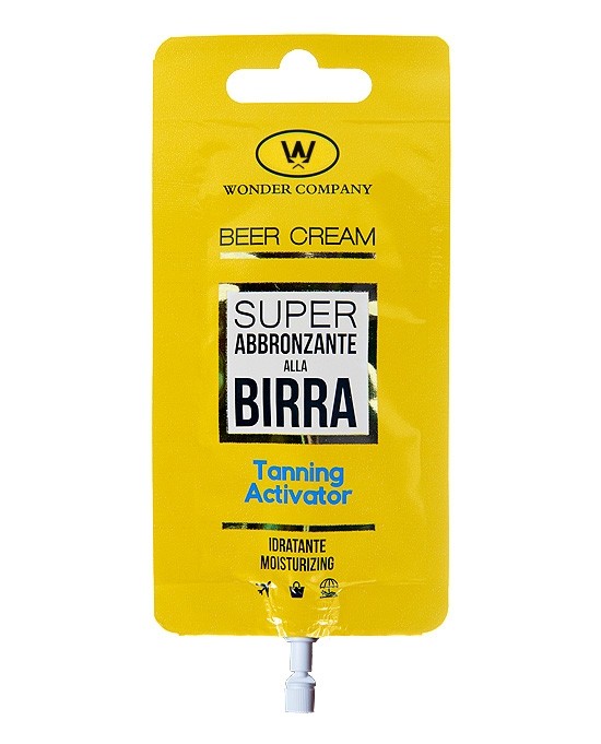 Beer Cream, beer tanning cream sachet Wonder Company