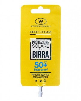 Beer Cream, SPF 50 beer sun protection in a sachet Wonder Company