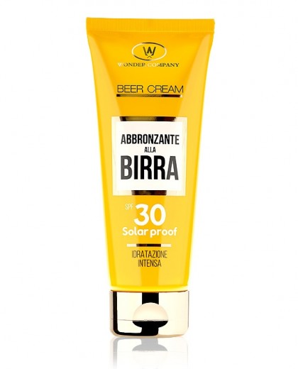 Beer Cream SPF 30 beer sun cream tube Wonder Company