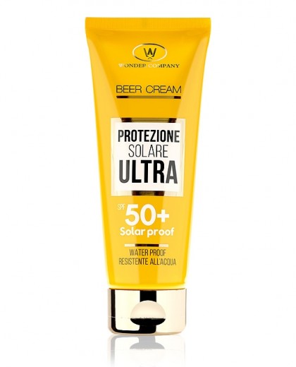 Beer Cream tubo protezione 50<p>Protezione solare 50+ alla birra in tubo, 100ml<br /> WONDER COMPANY