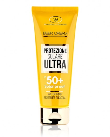 Beer Cream SPF 50 beer sun cream tube Wonder Company