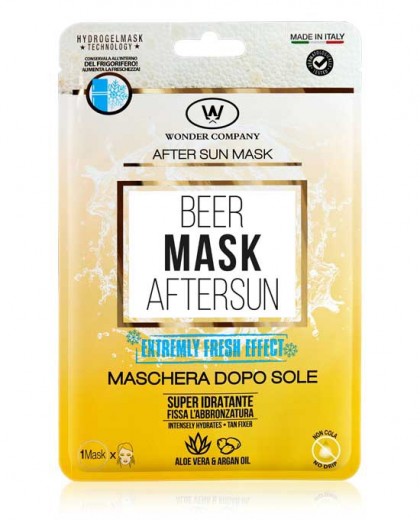 Beer Mask after sun <p>Aftersun face mask with Aloe vera and Argan Oil, 1pc WONDER COMPANY