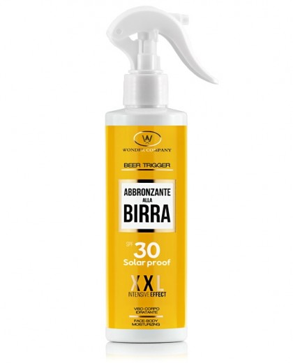 Trigger Beer 30, tanning spray with SPF30 protection filter