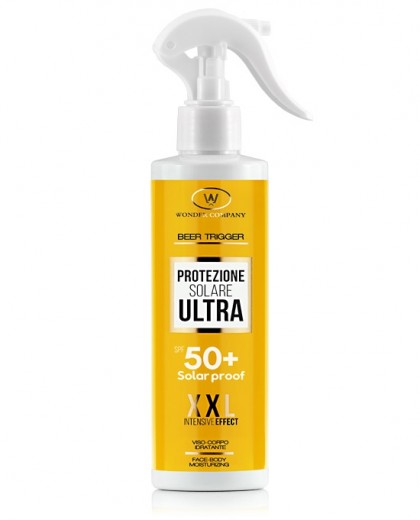 Beer Trigger Spray 50+<p>Protezione Solare Ultra 50+, 150ml WONDER COMPANY