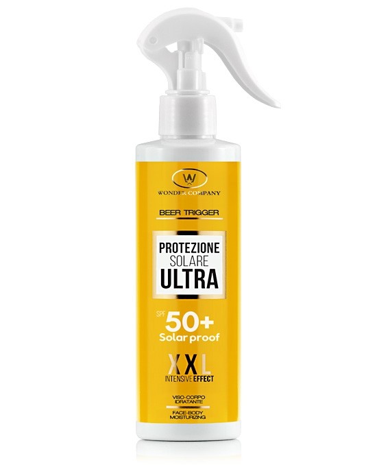 Trigger Beer 50+, protezione solare ultra spray, fattore 50+