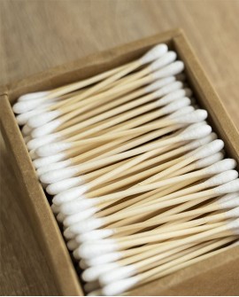 Cotton Fioc Bamboo 200 pezzi<p>100% Vegan, Compostabile e Plastic-Free WONDER COMPANY