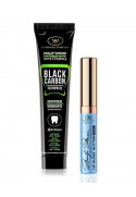 Kit Whitening toothpaste and blue glitter