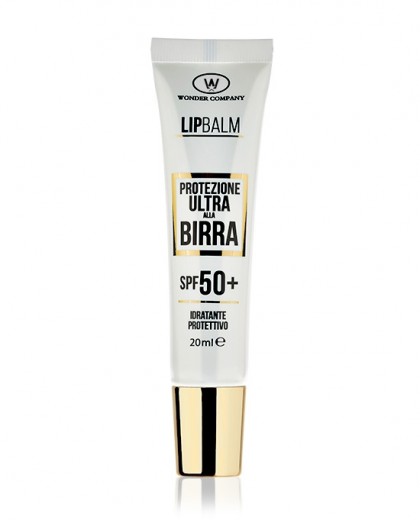 Lip Balm<p>Balsamo protezione labbra ULTRA alla Birra spf50+, 20ml<br /> WONDER COMPANY