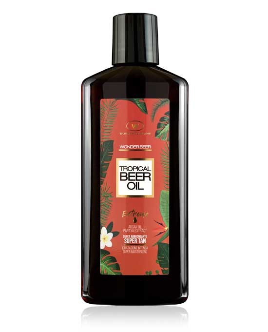 Tropical Beer Oil, ultra-tanning beer sun oil Wonder Company