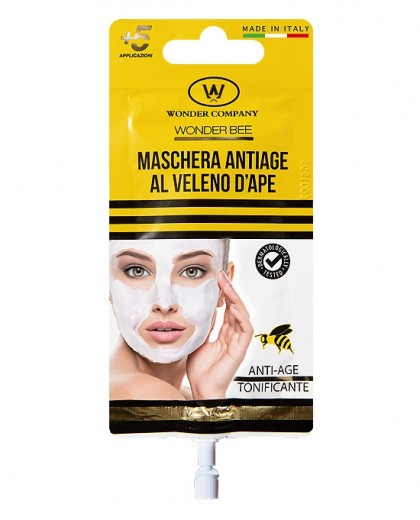 Wonder Bee maschera in bustina<p>Bee venom face mask, 15ml WONDER COMPANY