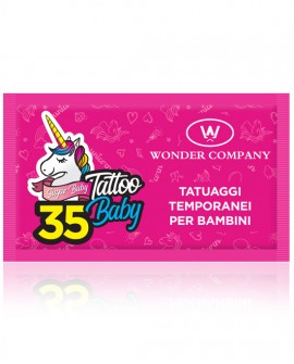 <p>Tatuaggi temporanei ad acqua, bustina da 35 tatuaggi WONDER COMPANY