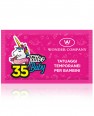 Sugar Tattoo bambina<p>Tatuaggi temporanei ad acqua, bustina da 35 tatuaggi WONDER COMPANY