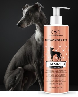 Shampoo Wonder Pet pelo corto <p>Shampoo per cani a pelo corto, 250ml WONDER COMPANY