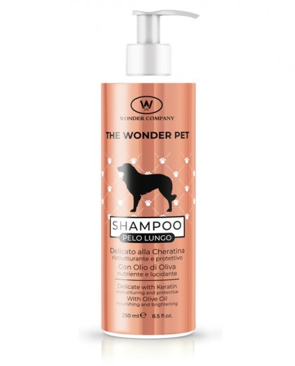 Shampoo Wonder Pet pelo corto <p>Shampoo per cani a pelo lungo, 250ml WONDER COMPANY