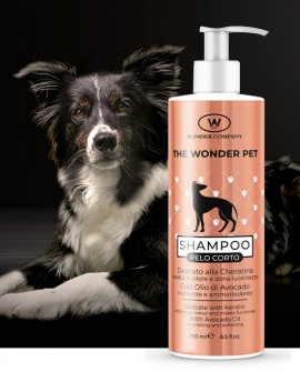 Shampoo Wonder Pet pelo corto<p>Shampoo per cani a pelo lungo, 250ml WONDER COMPANY