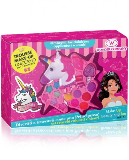 Trousse Unicorno make-up bimba<p>Tutto il necessario su 3 livelli WONDER COMPANY