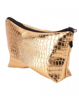 Wonder Croco Bag<p>Pochette portatrucco, Gold Edition WONDER COMPANY
