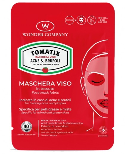 Tomatix maschera viso<p>Maschera in tessuto WONDER COMPANY