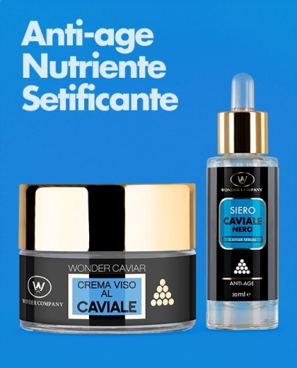 Set viso Caviale crema+siero<p>Anti-age + Nutriente + Setificante WONDER COMPANY