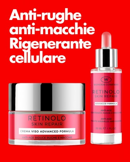 Set viso Retinolo crema+siero<p>Anti-rughe + Anti-macchie + Rigenerante WONDER COMPANY