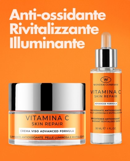 Set viso Vitamina C crema+siero<p>Anti-ossidante + Rivitalizzante + Illuminante WONDER COMPANY