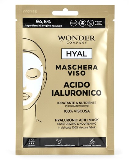 Maschera viso Acido Ialuronico