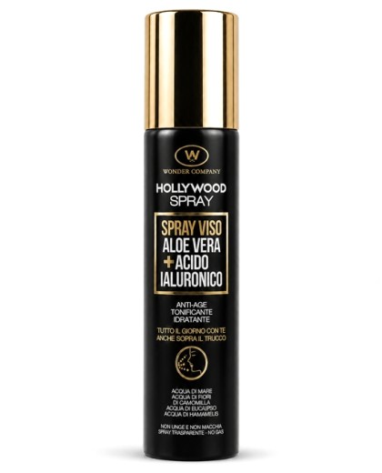 HOLLYWOOD SPRAY Aloe Vera and Hyaluronic Acid face spray Wonder Company