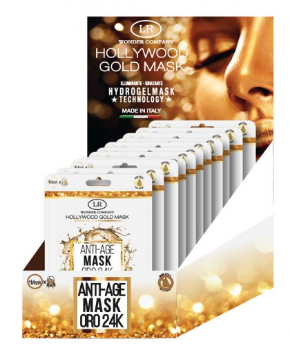Black Mask peel off<p>Espositore Avancassa Hollywood Gold Mask 12 maschere <br /> WONDER COMPANY